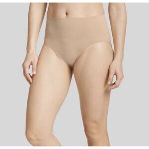 Jockey Generation Seamfree Slimming Brief Panties Sz M Light Beige